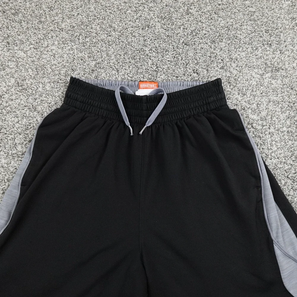 Adidas Shorts Mens Small Black Gray Basketball Athletic‎ Track Gym Run Jog Sport